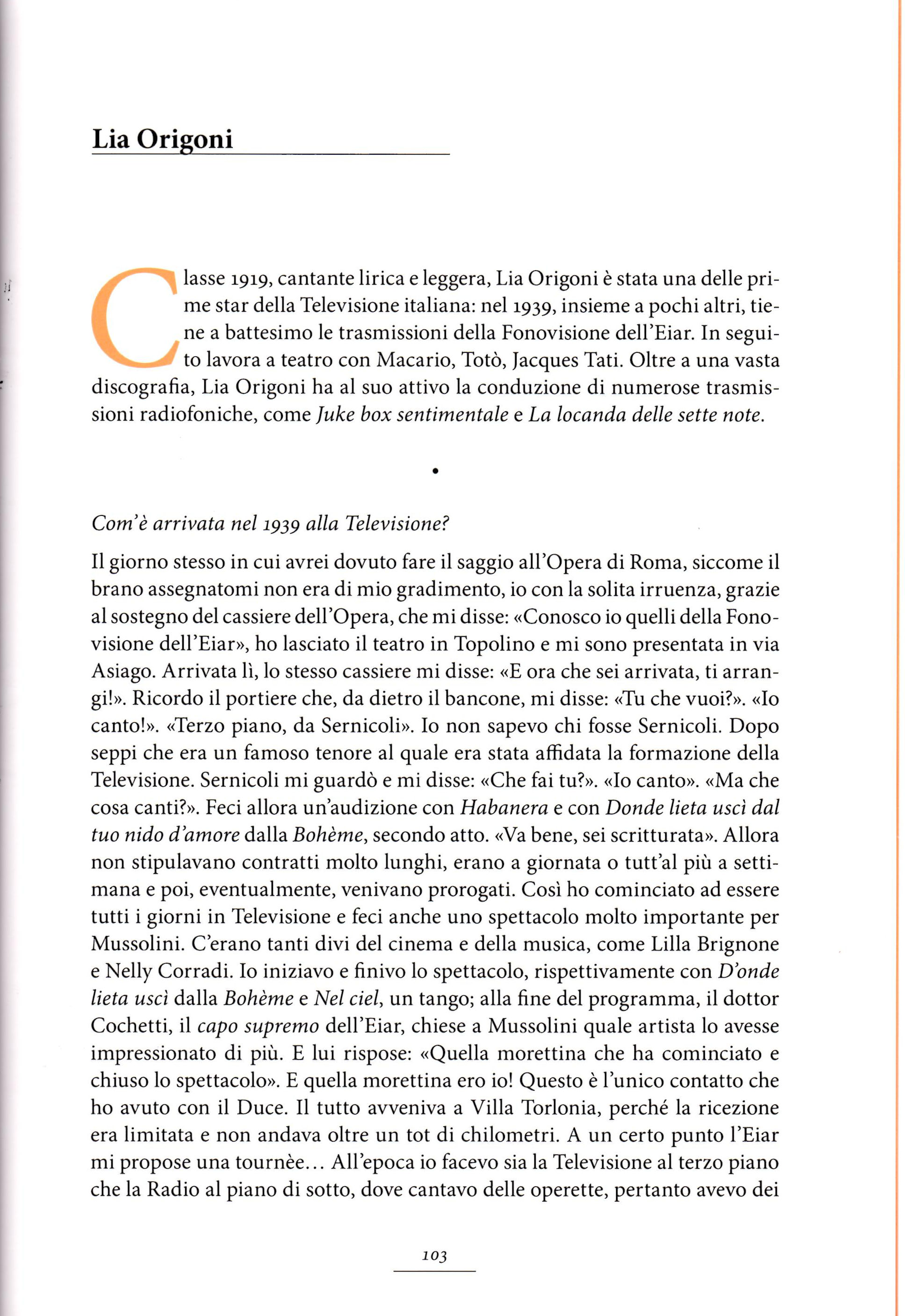 Lia nel "La TV prima e dopo Carosello (1939-1977)"